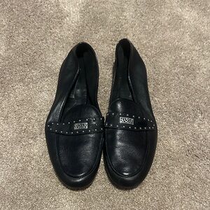Brighton Leather  Studded Loafers